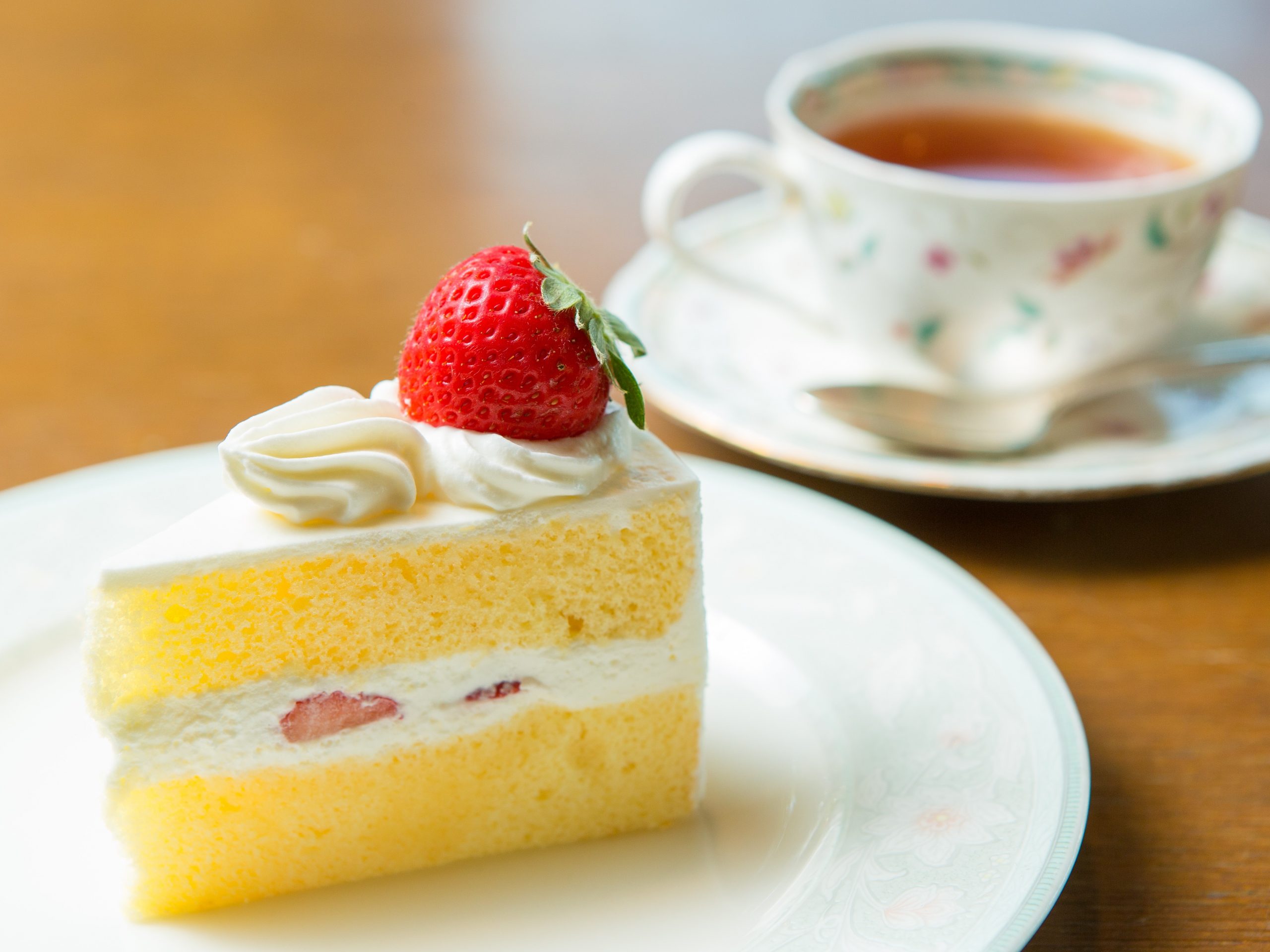 毎月22日はショートケーキの日 22年1月は いちごのケーキセット